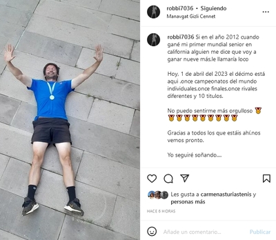 Roberto Menéndez, campeón mundial senior ¡por décima vez!